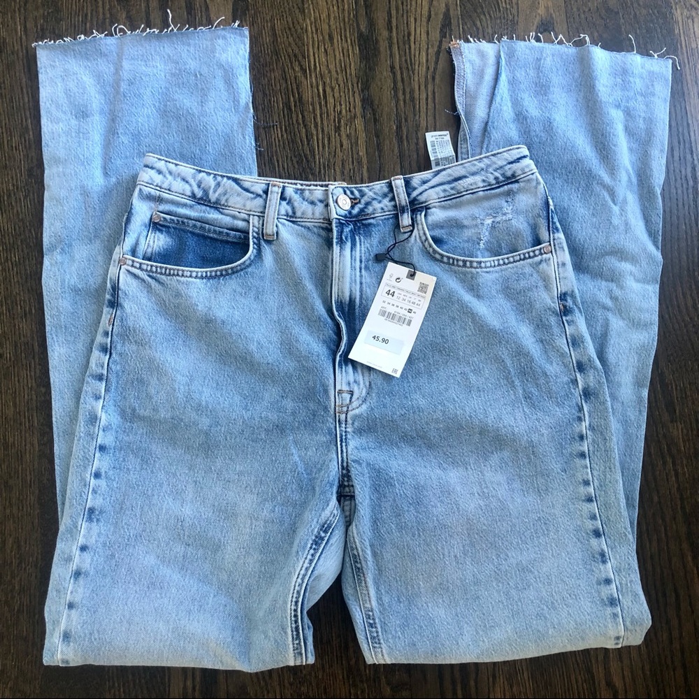 Zara | Slim Flared Slitted High Rise 1975 Jeans